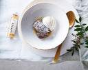 Ice cream brownie with a touch of Gimber